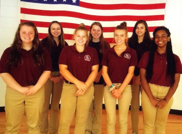 First+Row%3A+Sophia+Bates%2C+Schuyler+Ossman%2C+Christina+Cook%2C+Blessyn+Marcelle%3B+Second+Row%3A+Hannah+Reiter%2C+Courtney+Greblick%2C+Lauren+Lukacz
