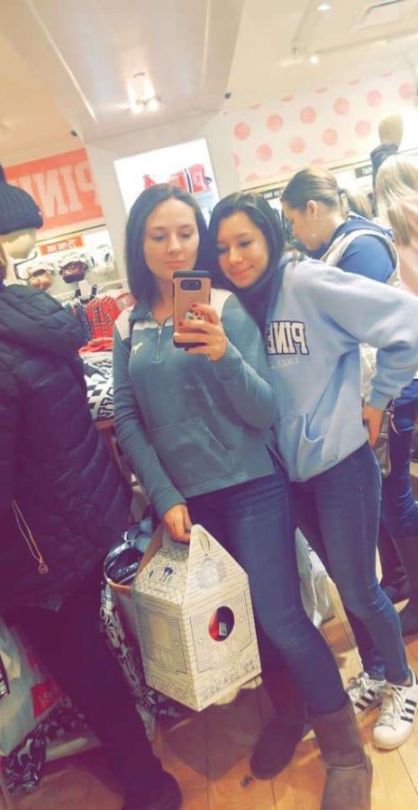 Pottsville graduate Katelyn Borrell and junior Tiarra Nelson shop at Victoria’s Secret. Victoria’s Secret had a lot of great deals. “Black Friday shopping was fun and I enjoyed it,” said Tiarra Nelson.