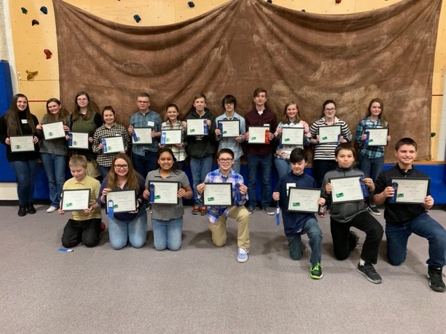 Thrilled+Eighth+graders+stand+with+their+certificates.+After+the+STEM+competition%2C+the+awards+ceremony+took+place+afterwards.+%E2%80%9CIt+is+amazing+to+see+the+final+project+and+what+goes+into+manufacturing%2C%E2%80%9D+Dominic+Stelie+said.+