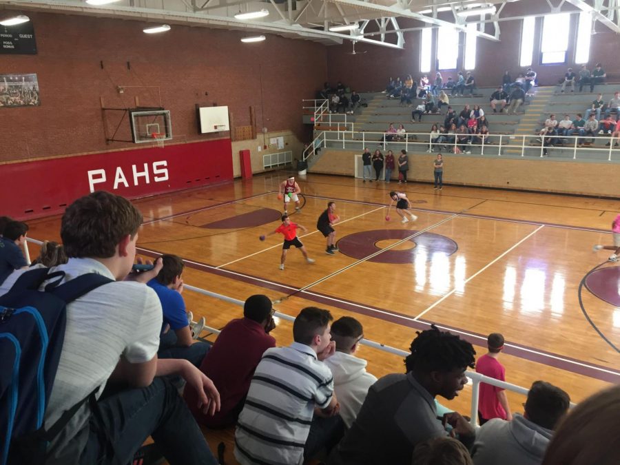 The+dodgeball+tournament+was+the+biggest+event%2C+because+even+the+students+who+hadn%27t+signed+up+for+a+specific+event+could+come+and+spectate.+%E2%80%9CI+liked+how+it+wasn%E2%80%99t+a+one+game+elimination%2C+which+gave+some+teams+more+time+to+have+fun+instead+of+just+losing+right+away.+I+liked+the+team+ideas+for+what+they+were+going+to+wear%2C+like+the+jerseys+and+the+pink+out.+It+very+competitive%2C+but+everyone+had+fun+in+the+end%2C%E2%80%9D+said+freshman+Grant+Lapachinsky.