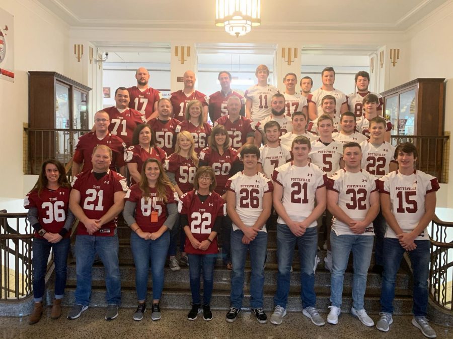 On+the+morning+of+Friday+October+25%2C+senior+players+gave+away+their+home+jerseys+to+a+teacher+that+inspired+them+during+their+time+at+PAHS.+This+is+one+of+many+traditions+that+the+seniors+participate+in+to+wrap+up+their+time+as+high+school+football+players.+Senior+Noah+Lecher+said%2C+%22The+part+I%27m+going+to+miss+most+is+playing+with+my+teammates+because+we+are+all+so+close+and+have+had+each+others%27+backs+through+a+lot+of+hard+times+over+the+past+six+years.%22