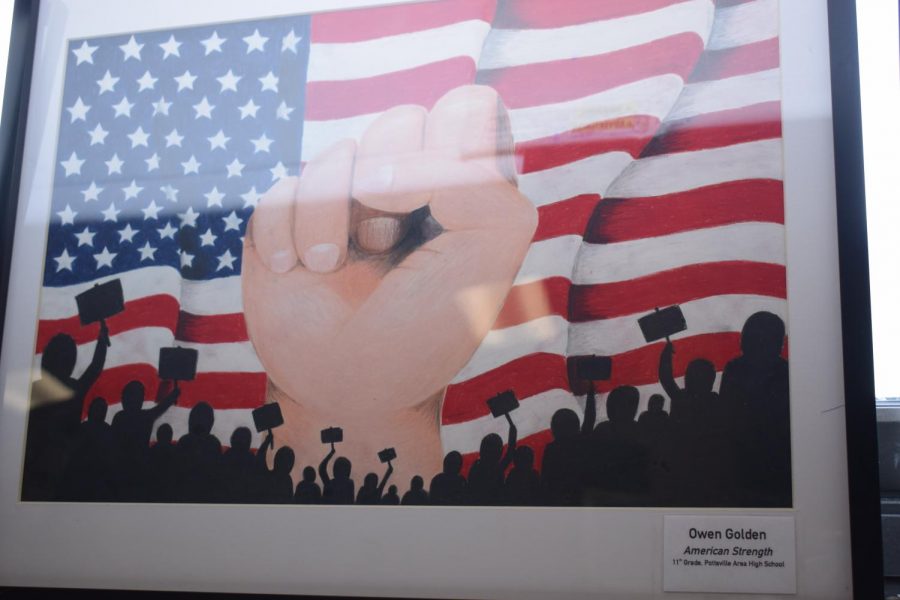 %22I+liked+the+project+because+at+the+time+we+were+learning+about+the+labor+movement+in+my+AP+US+History+class%2C+so+it+was+the+perfect+time.%22+Junior+Owen+Golden+said+about+his+Honors+Advanced+Drawing+project+and+Jenifer+J.+DuBois+Fabric+of+Unionism+Art+Competition+entry.